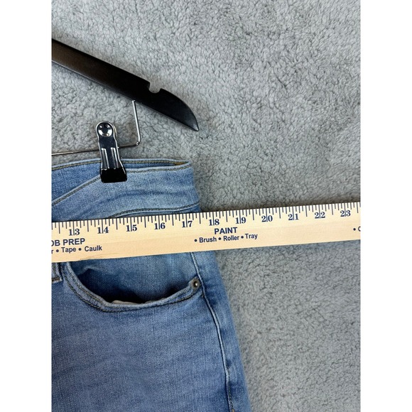 Sun + Stone Jeans Mens 33x32 Blue Distressed Patched Stretch Regular Fit - Picture 10 of 16